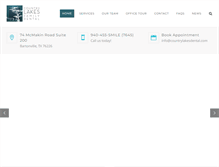 Tablet Screenshot of countrylakesdental.com